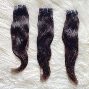 Extensiones de cabello Remy indio de trama doble, cabello alineado con cutícula virgen cruda de un solo donante, estilos profundos sueltos de onda Natural - Product Image 6