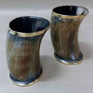 Vaso de Cuerno Natural para Hombre, Regalo Único, Accesorio de Bar a Bajo Costo, Vaso Tradicional para Beber de Cuerno por AALIYAN IMPEX - Product Image 5