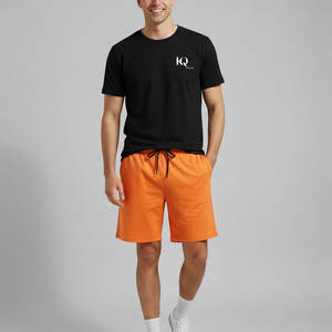 Conjunto de Camiseta y Pantalones Cortos Casuales para Hombre, Tela Suave de Secado Rápido, Ligero, Perfecto para Viajes de Verano, Uso en el Hogar y Actividades al Aire Libre - Product Image 1