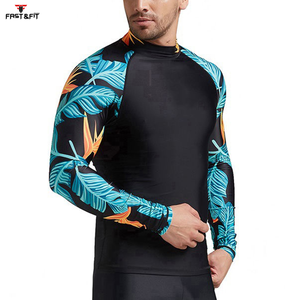 Nouveau style Rash Guard pour homme à compression, respirant, anti-UV UPF50, avec impression par sublimation et logo personnalisé - Product Image 6