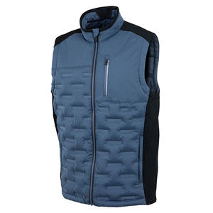 Veste d'hiver légère et formelle pour hommes, veste coupe-vent sans manches avec poches zippées pour la course à pied - Product Image 4