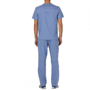 Vente en gros de combinaisons unisexes pour infirmières médicales noires, col en V extensibles personnalisés, ensembles d'uniformes médicaux, haut et pantalon à récurer - Product Image 6