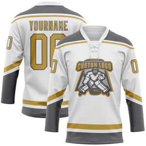 Nouveau design, maillot de hockey sur glace personnalisé par sublimation, 100% polyester, couleurs personnalisées, respirant, séchage rapide, vêtements de sport, vente en gros, OEM - Product Image 1