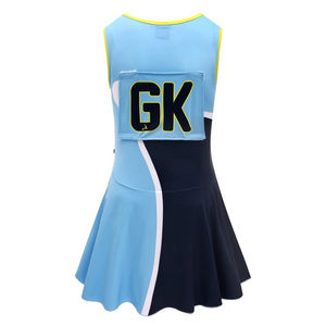 Uniforme de Netball sin mangas personalizable para mujer Diseño personalizado para Team Girls Impreso Técnica Sublimado Netball Jersey - Product Image 2