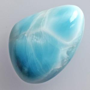 Mer des Caraïbes Larimar Cabochon Taille 3-21 MM Lisse Poli Dos Plat Côté Stefilia Pierre De République Dominicaine Pendentif - Product Image 3