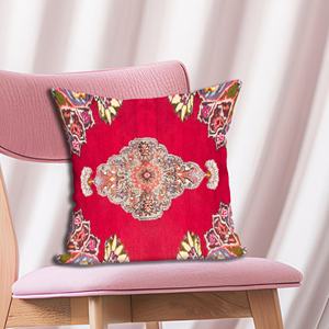 Almohada con Estampado Floral Vibrante: Decoración Moderna, Regalo Rústico Turco Vintage, 12"x12" - 30x30 cm - Product Image 2