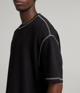 Camiseta unisex holgada de gran tamaño con cuello redondo transpirable de algodón 100% - Product Image 2