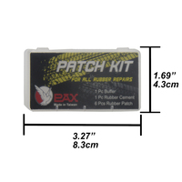Kit de réparation d'urgence portable et léger pour vélos de montagne, en caoutchouc naturel noir de qualité supérieure, pour vente en gros, PAX P6104, fabriqué à Taïwan