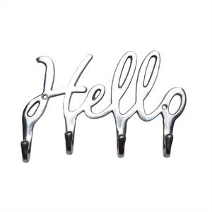 Elegante gancho de pared de Metal plateado con base de madera Diseño antiguo Perfecto para colgador de puerta y exhibición de tela Montado en la pared del hogar - Product Image 3