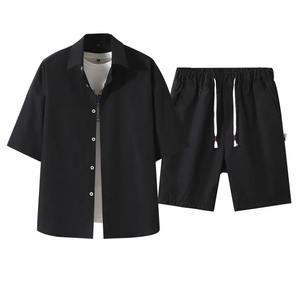 Nuevo Conjunto de Camiseta y Pantalones Cortos de Satén Transpirable para Hombre, Estilo Casual de Verano, Secado Rápido, Alta Calidad, 100% Algodón - Product Image 2