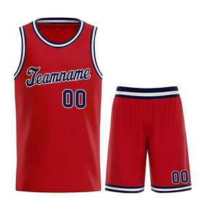 เสื้อบาสเก็ตบอลกางเกงขาสั้น100% โพลีเอสเตอร์ชุดเล่นกีฬาฤดูร้อน - Product Image 1