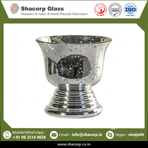 New Collection Beautiful Glass Vase Antique <b>Mirror</b> Glass Urn Vase Crafted with Thick Glass for Home Decor - Product Image 2