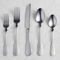Ensemble de couverts de luxe moderne en acier inoxydable 5 pièces, personnalisé, écologique, poli miroir, avec manche nœud d'amour, pour la vente en gros