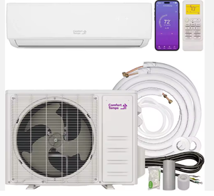 Système de climatisation/chauffage mini-split ORIGINAL 18000 BTU/220V, silencieux et confortable, avec WiFi et kit d'installation facile complet - Product Image 1