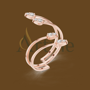 18K Twist design <b>couple</b> <b>rings</b> in stainless steel - Product Image 1