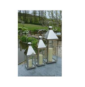 Lanternes à bougie vintage de style ferme pour la décoration intérieure, centres de table de mariage, bougies décoratives pour patio et cheminée de Noël - Product Image 1