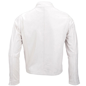 2025 Offre Spéciale personnalisable hommes en cuir véritable veste coupe ajustée fermeture éclair décontracté OEM usine personnalisable vestes - Product Image 5