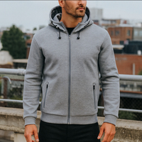 2025 Meilleure Qualité En Gros Sweat à Capuche Technique Classique à Fermeture Éclair Intégrale, Doublure Polaire Sherpa Épaisse, Respirant, Séchage Rapide, Logo Personnalisé