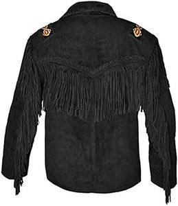 Veste en cuir à franges à prix de gros, franges découpées à la main, cuir véritable fonctionnel, vestes à franges pour femmes - Product Image 2