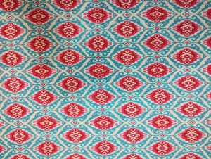 Tela de algodón Jaipuri hecha a mano con estampado floral, patrón de enclavamiento de estilo africano para prendas, trajes, bolsas suministradas por metro - Product Image 4