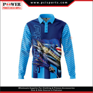 Camiseta de pesca con capucha y protección solar UV personalizada UPF 50, ropa de rendimiento, camisa de pesca de manga larga de poliéster de secado rápido - Product Image 1