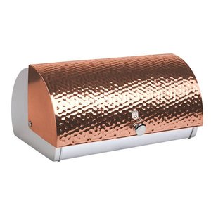 Rectangular Shape <b>Large</b> Capacity Metal Bread <b>Bin</b> Cookies Food Storage Metal Bread Box Gold Plated Finishing - Product Image 2