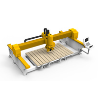 Machine de découpe automatique CNC 4+1 axes pour le marbre et le granit, avec fonctions de coupe à onglet, de profilage et de traitement des bords