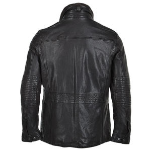 Chaqueta de Cuero Personalizada de Alta Calidad para Hombre, con Cuello de Piel, MOQ Bajo, Talla Grande, Informal, Transpirable y Tejida - Product Image 2
