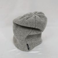 MONECO Bonnet d'hiver unisexe en laine de mouton de Mongolie biologique 100% laine jacquard, uni, décontracté, doux, chaud, coupe-vent, écologique