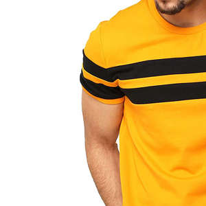 Camiseta Deportiva para Hombre, Manga Corta, Ajustada, con Logotipo Personalizado Estampado, Transpirable, para Entrenamiento Deportivo al Aire Libre, Verano, Venta al por Mayor - Product Image 3