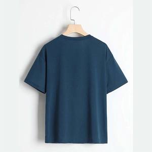 เสื้อยืดโอเวอร์ไซส์ผ้าฝ้าย 100% หนานุ่ม พิมพ์ลายพัฟ ปักโลโก้ตามสั่ง ไซส์ใหญ่ สีพื้น สำหรับผู้ชาย ผ้าถักแบบเรียบ - Product Image 1