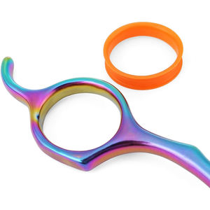 กรรไกรตัดแต่งขนสัตว์เลี้ยงสแตนเลสสกรูสีไทเทเนียม - Product Image 4