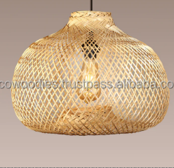 Bamboo <b>Lamp</b> <b>Shade</b> Pendant Light <b>for</b> Bedroom Weave Handmade Decoration Hanging Modern Chandelier Wicker <b>Lamps</b> <b>Shades</b> - Product Image 3