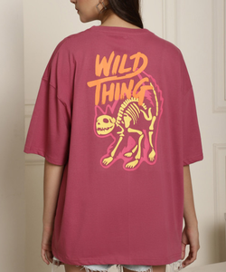 เสื้อยืดผู้หญิงผ้าฝ้าย100% เฮฟวี่เวทเสื้อคอกลมดีไซน์โอเวอร์ไซส์พิมพ์ลายไหล่ตก240 GSM สำหรับผู้ใหญ่ - Product Image 1