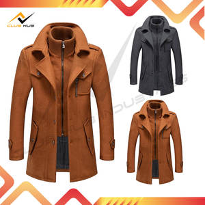 Manteau d'hiver décontracté pour homme, nouveau, élégant, 100 % laine, anti-plis, double boutonnage, écologique - Product Image 2