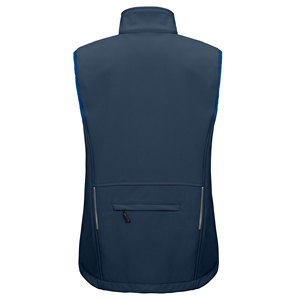 Gilet en softshell 100% polyester pour femme, vêtement d'extérieur, fermeture éclair sur le devant, vêtement d'hiver sans manches, service OEM, impression personnalisée, gilet en softshell - Product Image 6