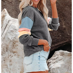 Sudaderas Personalizadas con su Propio Logotipo, Diseño de Bloques de Color, Estilo Urbano, Manga Larga, Formales y Elegantes, 2 Piezas, Alta Calidad - Product Image 2