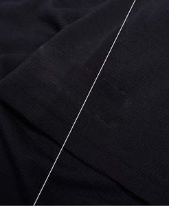 เสื้อโปโลแขนสั้นสำหรับผู้ชายเสื้อออกกำลังกายผ้าคอตตอน100% แห้งเร็วสีดำสำหรับฝึกกอล์ฟและเทนนิสสีพื้น - Product Image 3