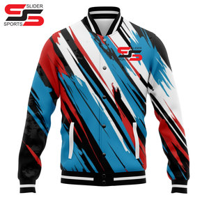 Chaqueta universitaria de calle de alta calidad chaqueta unisex sublimada - Product Image 4