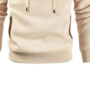 Sudadera con Capucha para Hombre, Talla Grande, de Invierno, Tejida, Forrada, Antiarrugas, de Felpa, Informal, con Estampado, Técnica Lavada - Product Image 5