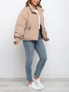 Servicio OEM disponible Chaqueta acolchada recortada de Invierno para mujer Chaqueta corta acolchada cálida con precio razonable - Product Image 5