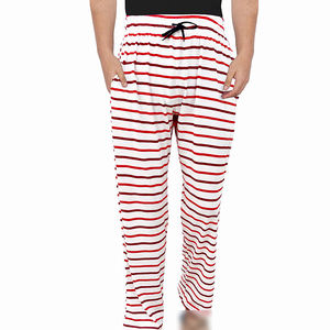 Venta al por mayor Gimnasio Fitness Wear Joggers Pantalones Hombres Cargo Premium Hombres Impreso Tejido Micro-lijado Algodón Dormir Pijama Pantalones - Product Image 5