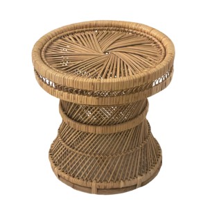 Mesa auxiliar de ratán de alta calidad, muebles para el hogar, mesa auxiliar de ratán de mimbre Natural, mesa de centro, muebles de sala de estar hechos en Vietnam - Product Image 1