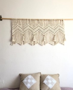 ม่านแขวนตกแต่ง macrame, ผ้าม่าน Boho - Product Image 3