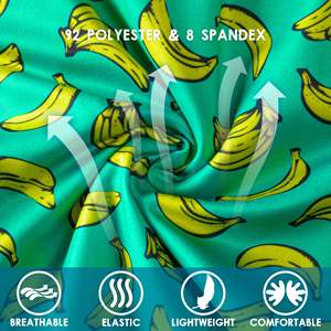 Custom Sublimated Quick Dry <b>Swim</b> Beach <b>Shorts</b> for Men Compression <b>Liner</b> <b>with</b> Zipper Pockets Printed Pattern Made in Pakistan - Product Image 5