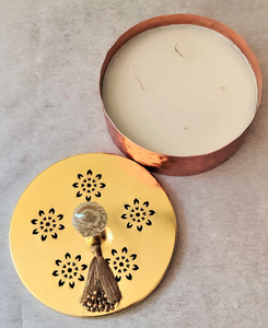 Top Selling Luxury Metal Jar Candle With Decorative Lid in Wholesale Price From India - Product Image 3