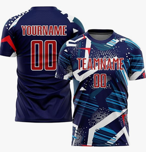 Maillot de football unisexe de qualité supérieure, ensemble de tenue de football respirant et léger, uniforme personnalisé à impression numérique pour clubs - Product Image 2