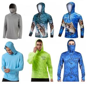 Sweat à capuche de pêche en nylon UPF 50+, chemise de pêche à capuche, vêtements de protection solaire UPF, chemise de soleil, vêtements de pêche pour hommes, imperméable - Product Image 6