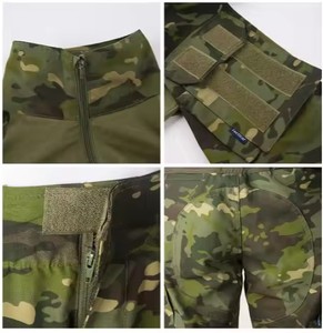 GAF Custom G3 Frog Suit Uniforme táctico de camuflaje impermeable-Camisa y pantalones teñidos lisos - Product Image 4