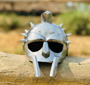 Juego de gladiador casco espartano soldado batalla traje Medieval Cosplay griego Sparta antiguo romano Corintio acero - Product Image 1
